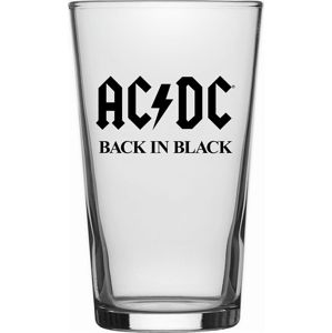 AC/DC Back in Black Hrnek s potiskem transparentní