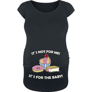 Móda pro těhotné It`s Not For Me! It`s For The Baby! Dámské tričko černá