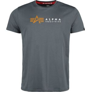 Alpha Industries Alpha Label T-Shirt Tričko šedá