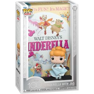 Cinderella Disney 100 - Movie Poster - Cinderella with Jaq Vinyl Figur 12 Sberatelská postava vícebarevný