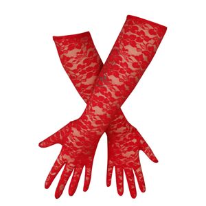 Pamela Mann Krajkové rukavice Opera rukavice červená