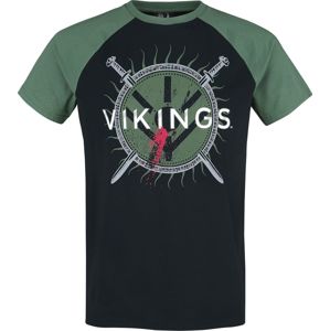 Vikings Shield Tričko cerná/olivová