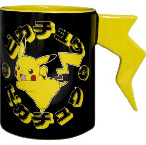 Pokémon 3D hrnek Pikachu lightning Hrnek cerná/žlutá