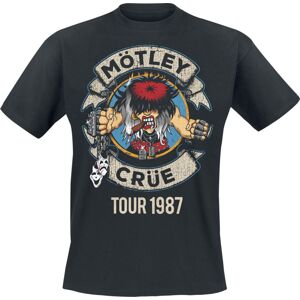 Mötley Crüe Banner Allister Tour 1987 Tričko černá