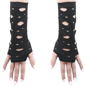 Banned Alternative Návleky na ruce Layne s otvory rukavice bez prstů černá