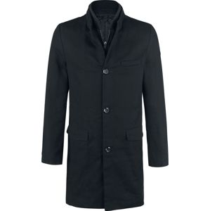 Black Premium by EMP Coat einreihig Kabát černá