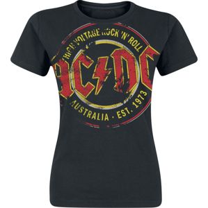 AC/DC High Voltage - Australia Est. 1973 Vintage Dámské tričko černá