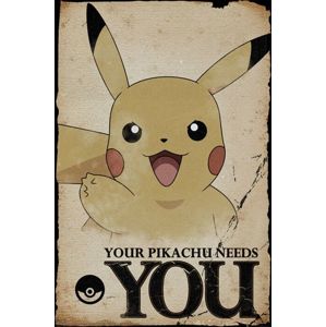 Pokémon Pikachu needs you plakát vícebarevný