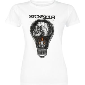 Stone Sour Skull Bulb Dámské tričko bílá