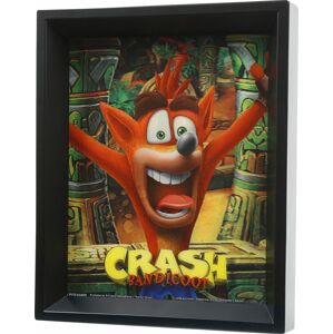 Crash Bandicoot Mask Power Up 3D Bild Zarámovaný obraz vícebarevný