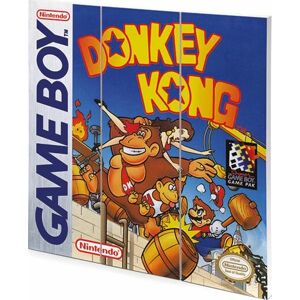 Super Mario Donkey Kong - Game Boy Cover Drevená nástenná dekorace vícebarevný