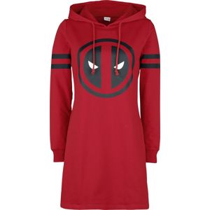 Deadpool Logo Šaty s kapucí červená