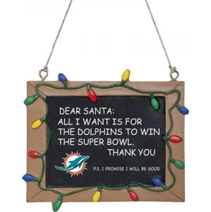 NFL Tabulka Miami Dolphins Vánocní ozdoba - koule vícebarevný