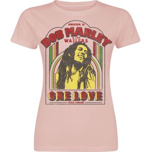 Bob Marley One Love Clouds dívcí tricko světle růžová