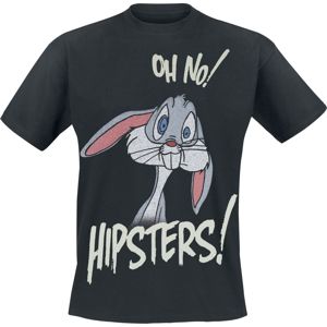 Looney Tunes Oh No! Hipsters! Tričko černá