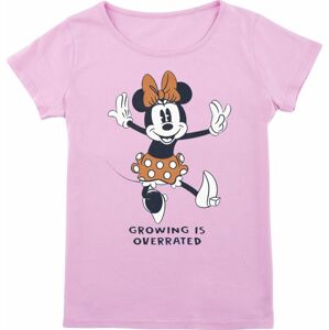 Mickey & Minnie Mouse Growing Is Overrated detské tricko světle růžová