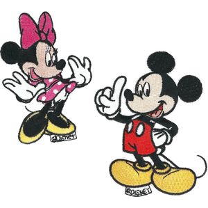 Mickey & Minnie Mouse Mickey a Minnie Mouse nášivka vícebarevný