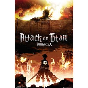 Attack On Titan Key Art plakát vícebarevný