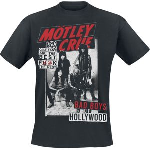 Mötley Crüe Crue Fans Punk Hollywood Tričko černá