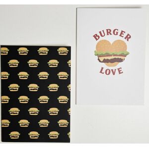 Urban Classics Balenie 2 ks zošitov Burger Love sada notesu standard