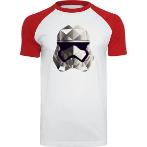 Star Wars Die letzten Jedi - Stormtrooper - Mono Cubist Tričko bílá/cervená