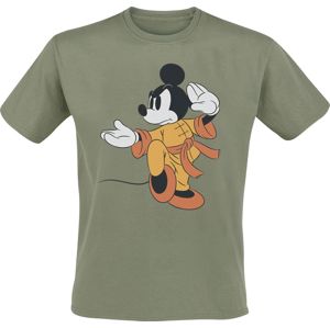 Mickey & Minnie Mouse Kung Fu tricko olivová
