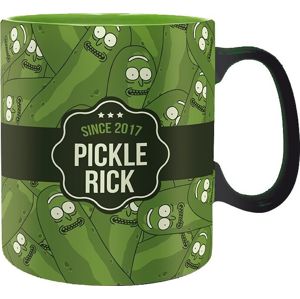 Rick And Morty Pickle Rick Hrnek zelená