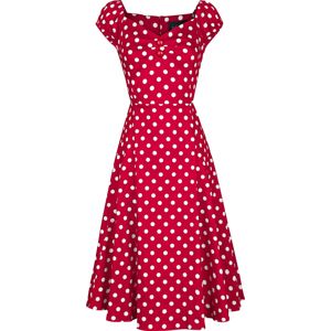 Collectif Clothing Puntíkové šaty Dolores Doll šaty červená