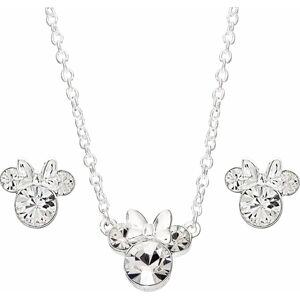 Mickey & Minnie Mouse Sada náhrdelníku a náušníc Minnie Mouse Sada šperků stríbrná
