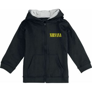 Nirvana Metal-Kids - Smiley detská mikina s kapucí na zip černá