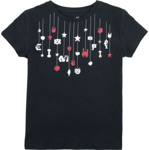 EMP Stage Collection Dětské tričko s rock hand a hvězdami detské tricko černá