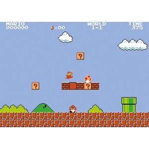 Super Mario Super Mario Bros. (1-1) tisk na plátne standard