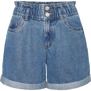 Noisy May Lyra High Waist Shorts Džínsové šortky modrá