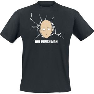 One Punch Man Saitama Tričko černá