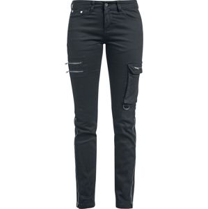 Black Premium by EMP Černé džíny Skarlett s variabilním lemem Dámské džíny černá