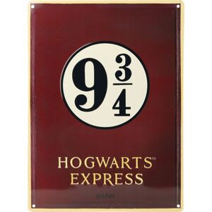 Harry Potter Nástupiště 9 3/4 - Bradavický express plechová cedule vícebarevný