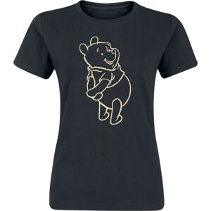 Medvídek Pu Outline Pose Dámské tričko černá