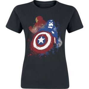 Captain America Painted Dámské tričko černá
