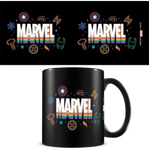 Marvel Logo - Pride Hrnek černá