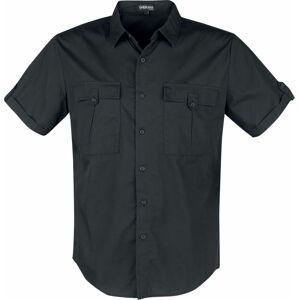 Gothicana by EMP Černá košile s krátkými rukávy Košile černá