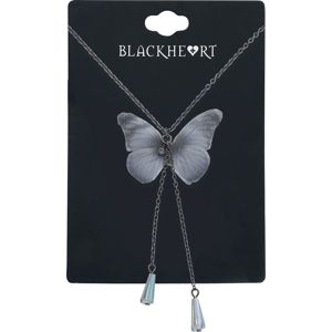 Blackheart Schmetterlingsflügel Náhrdelník - řetízek stríbrná