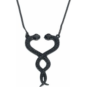 Snake Heart Náhrdelník - řetízek černá