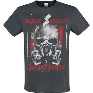 Black Sabbath Amplified Collection - Wicked World tricko charcoal