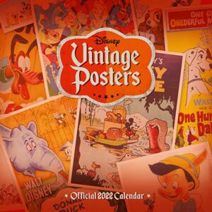 Disney Nástěnný kalendář Vintage Posters 2022 Nástenný kalendář vícebarevný