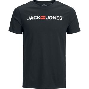 Jack & Jones Tričko JJECORP SS NOOS s logem a klasickým výstřihem Tričko černá