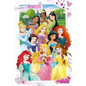 Disney Princess I am a Princess plakát vícebarevný