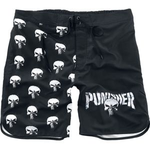 The Punisher Logo Skull pánské plavky černá