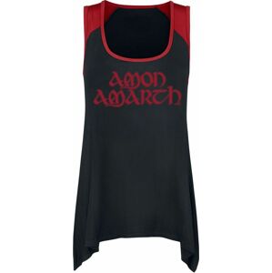Amon Amarth Logo Šaty cerná/cervená