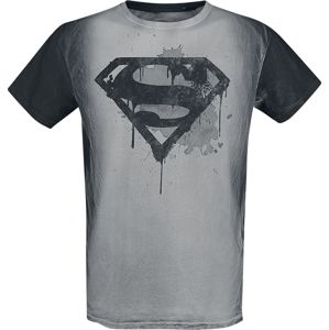 Superman Ink Logo tricko šedá/cerná