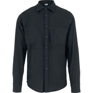 Urban Classics Černá flanelová košile košile černá